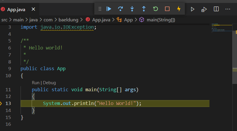 如何在Java中使用Visual