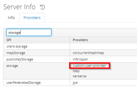 通过Keycloak使用自定义用户提供程序