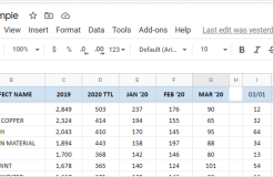 如何在 Google 表格中冻结第一行