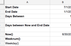 如何在 Google 表格中显示今天的日期