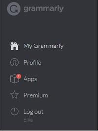 grammarly 仪表板