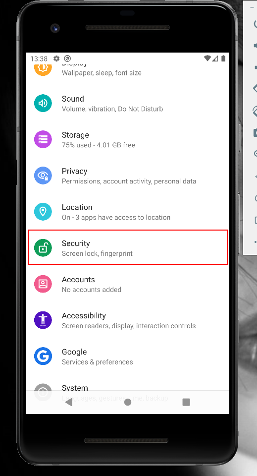 以编程方式打开 Android 凭据设定