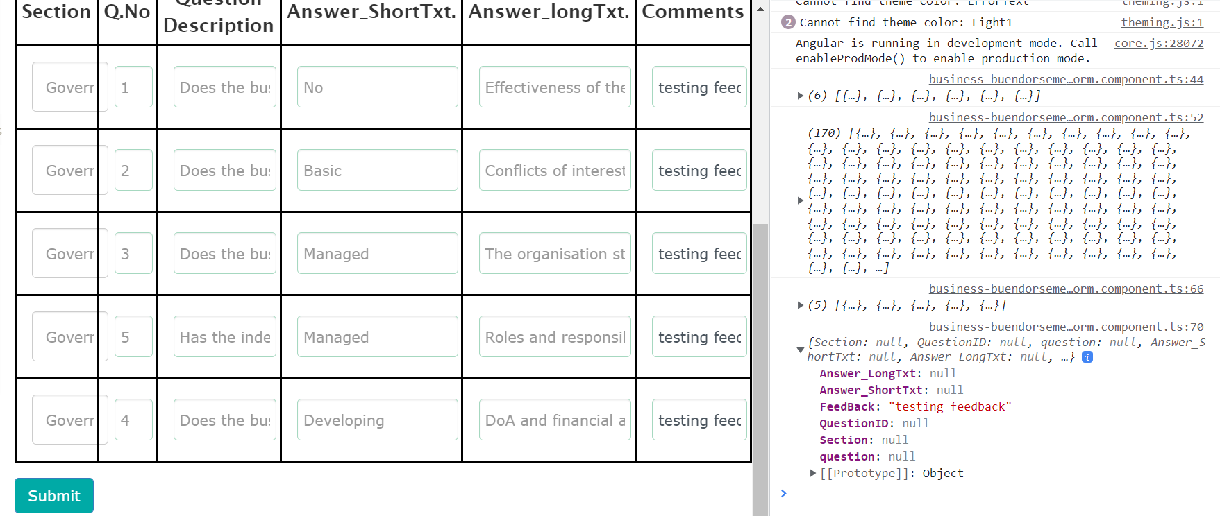 带表格的角表格