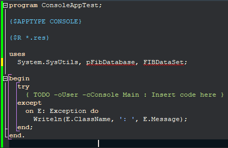 RAD Studio:无法决议单元名称“pFIBDatabase”(安装包)