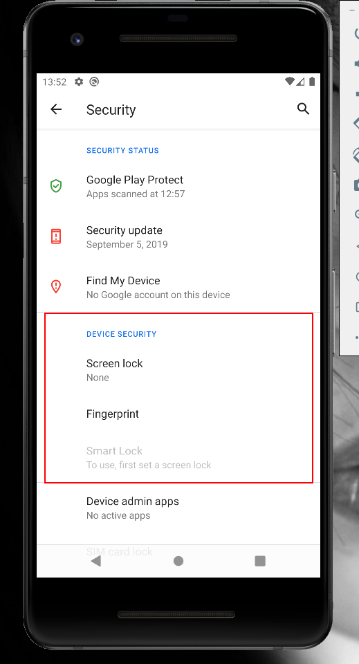 以编程方式打开 Android 凭据设定