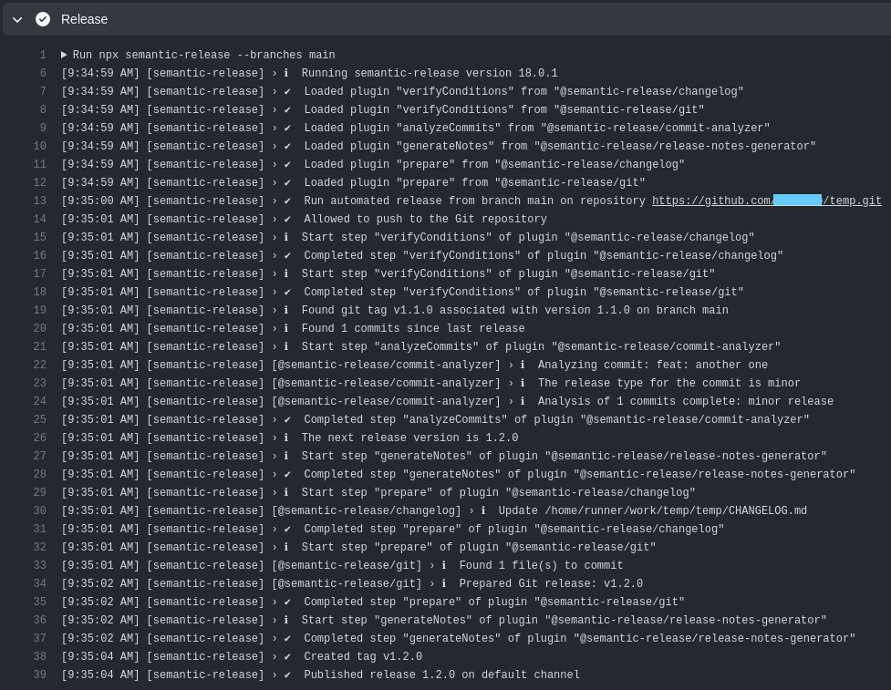 如何使用semantic-release/git 更新package.json 版本？